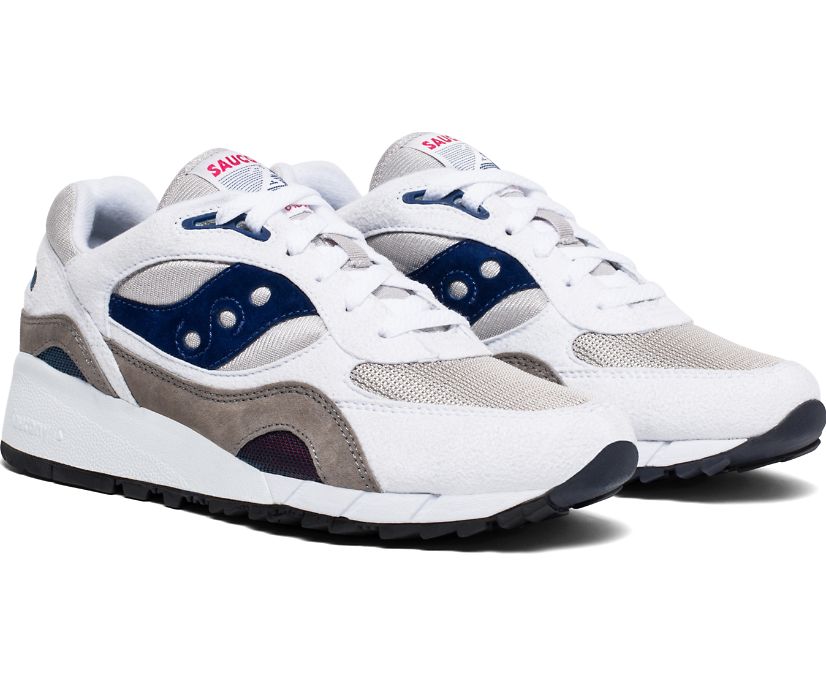 Saucony Shadow 6000 Women's Originals White / Grey / Navy | Canada 071LISH